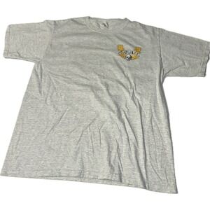 Born To Ride Vintage Motorcycle Biker T-Shirt Gray Men's Size L